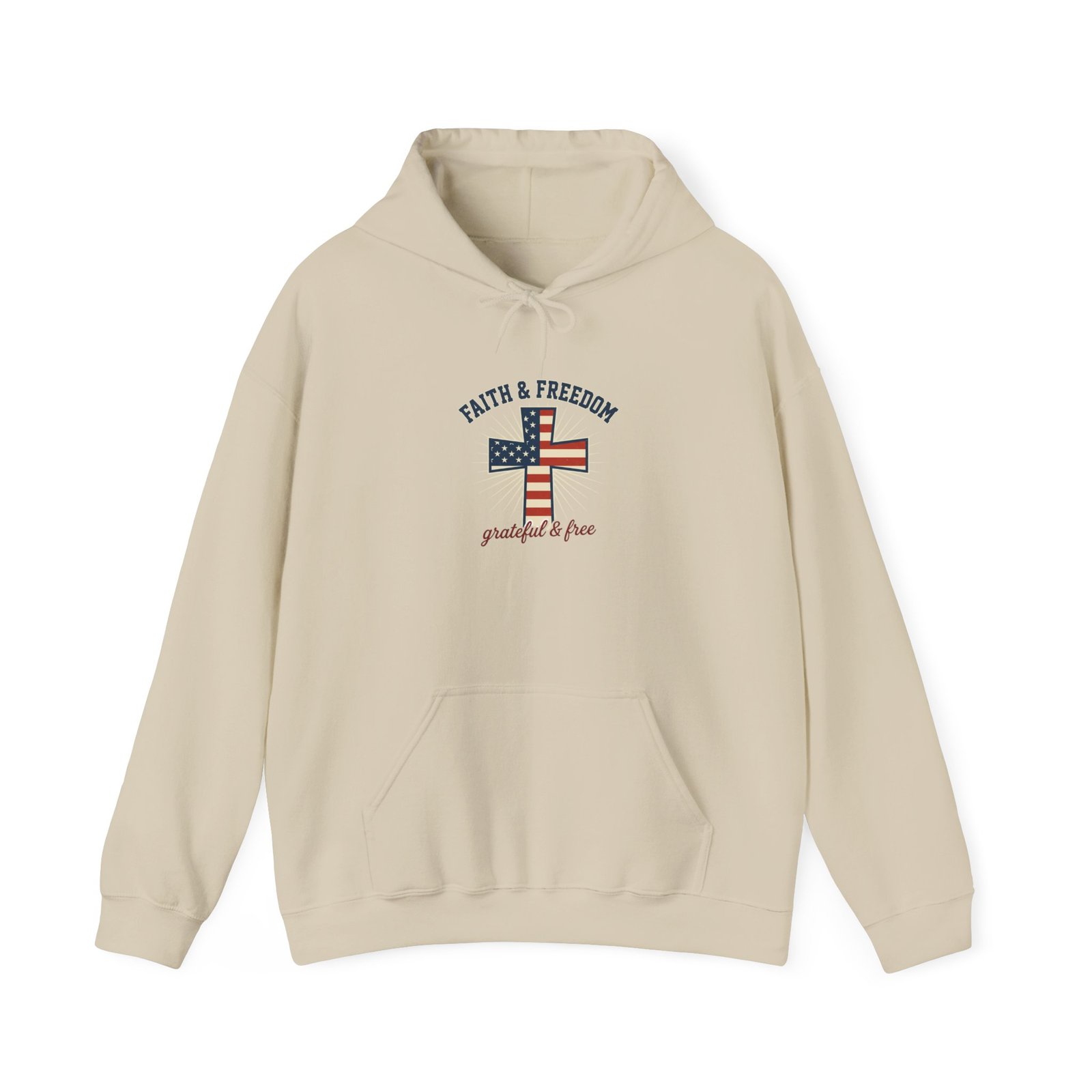 Faith & Freedom Flag Cross Hoodie | patriotic, faith-based, vintage Americana - Image 37