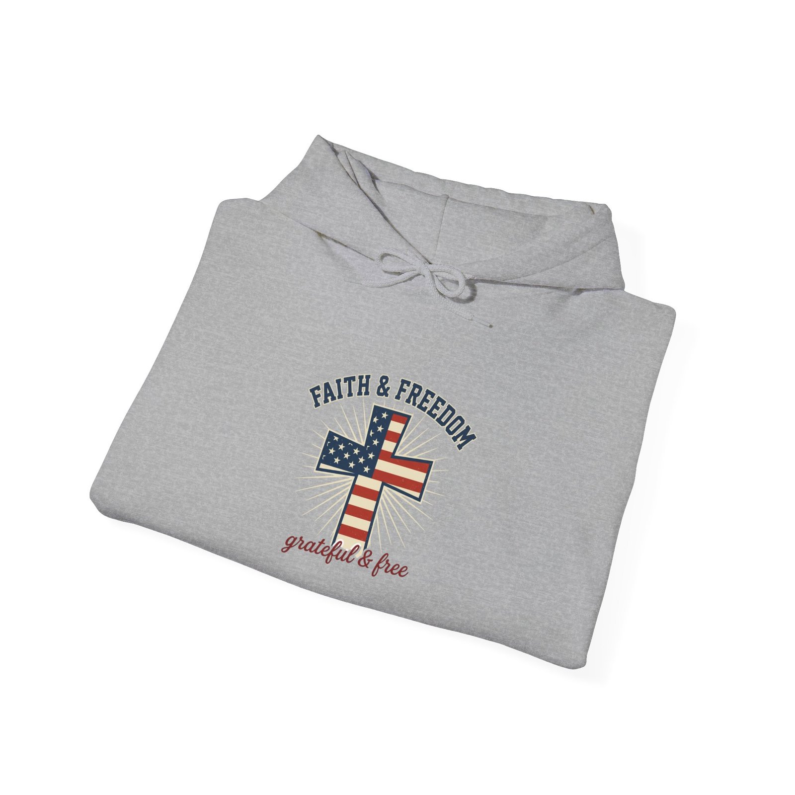 Faith & Freedom Flag Cross Hoodie | patriotic, faith-based, vintage Americana - Image 58
