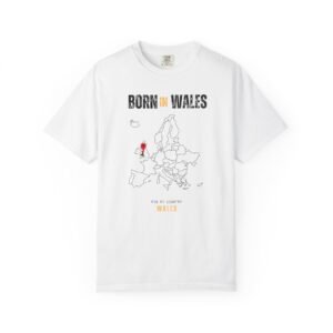 Born in Wales T-Shirt — Country Map Graphic Tee