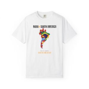Born in South America T-Shirt — Country Map Graphic Tee