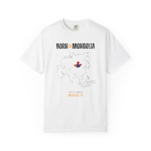 Born in Mongolia T-Shirt — Country Map Graphic Tee