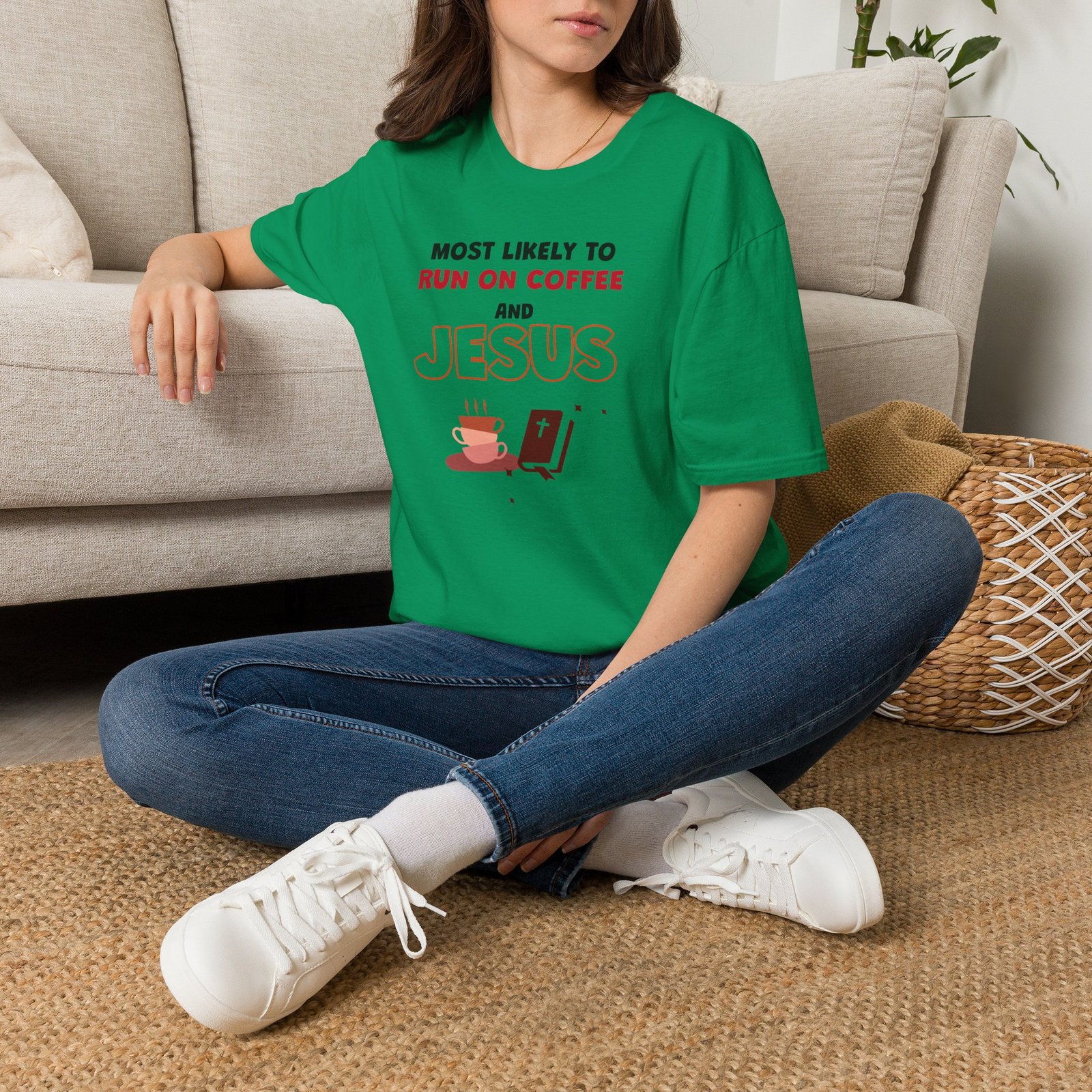 MLT Run on Coffee and Jesus T-Shirt - Image 17