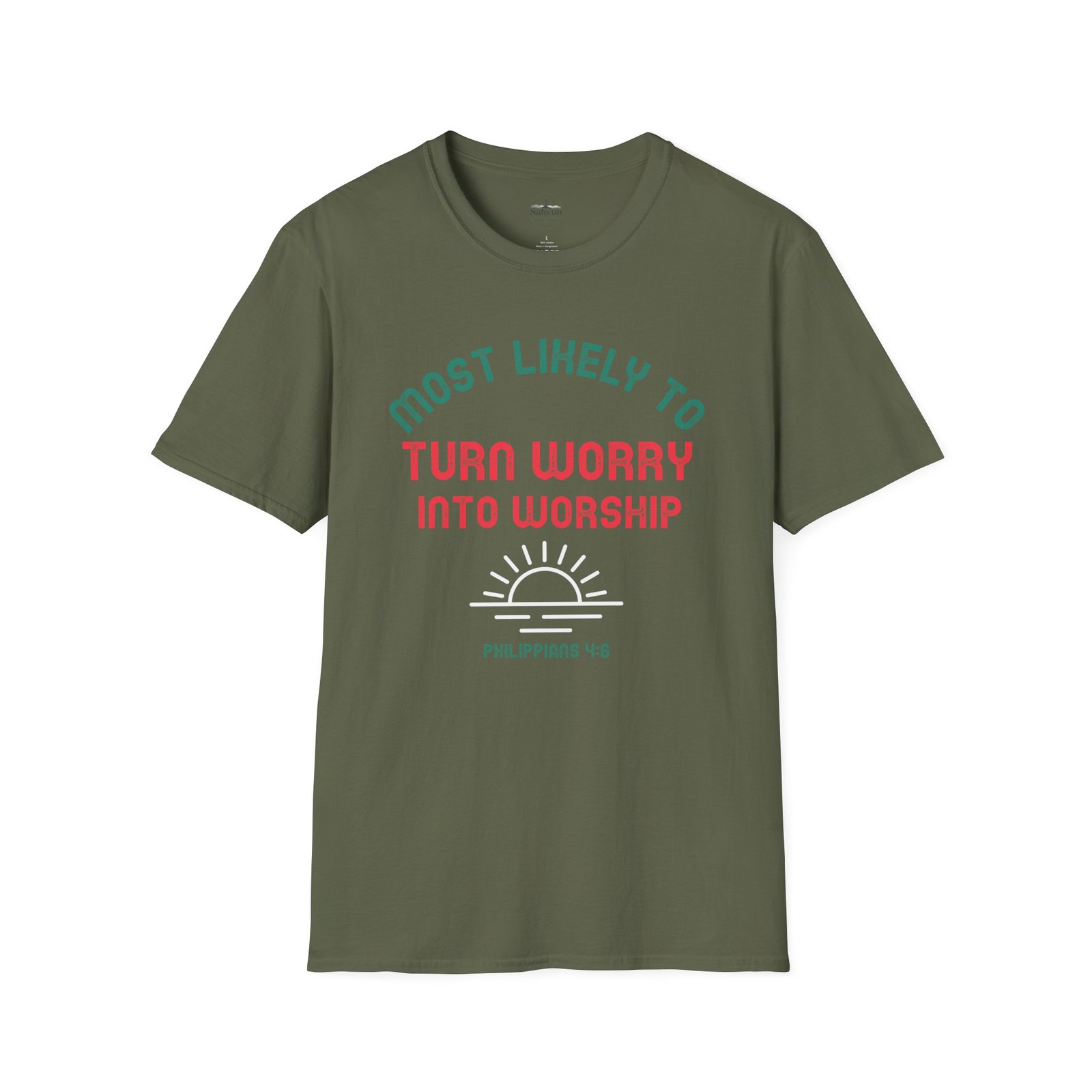 MLT Turn Worry into Worship' T-shirt - Image 15