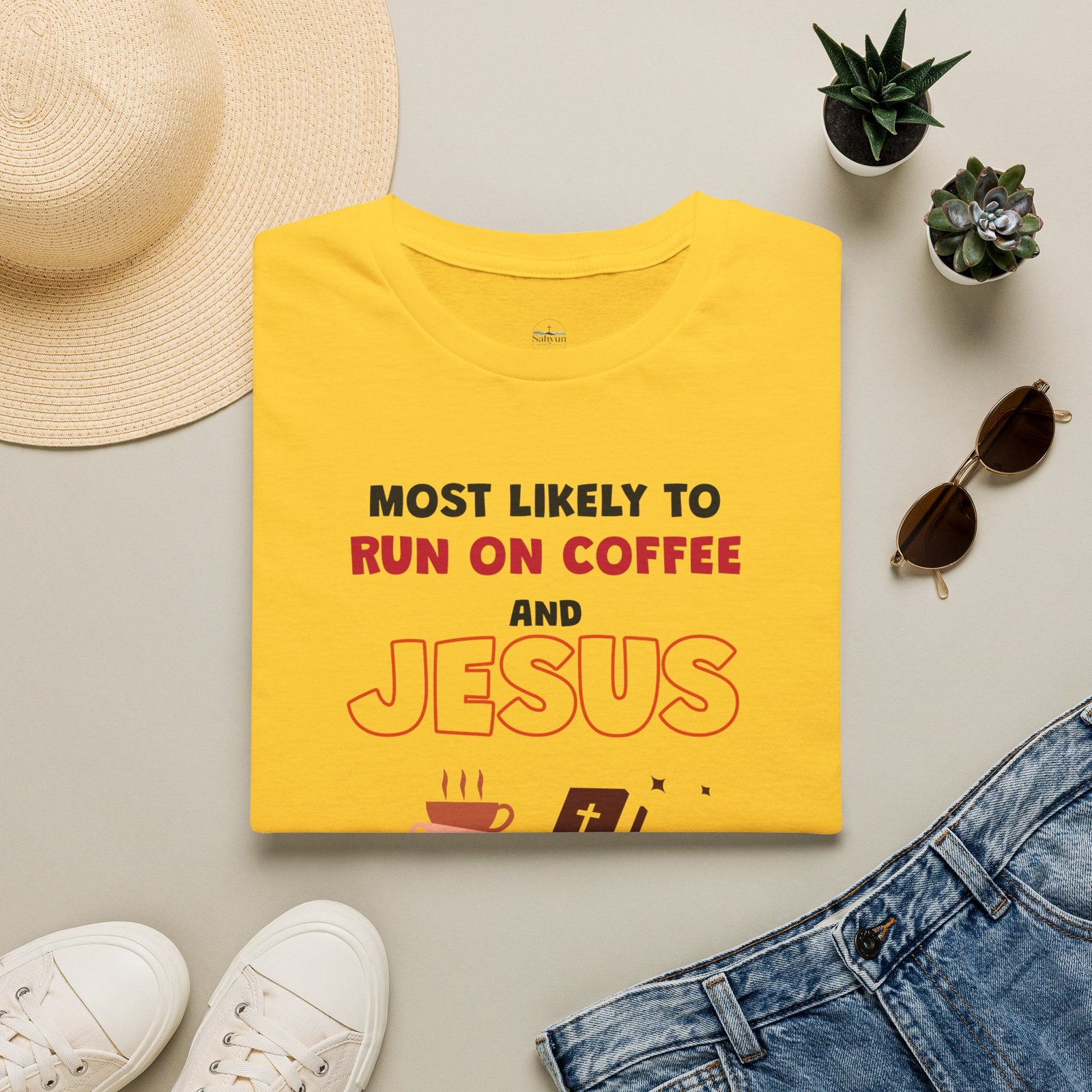 MLT Run on Coffee and Jesus T-Shirt - Image 11