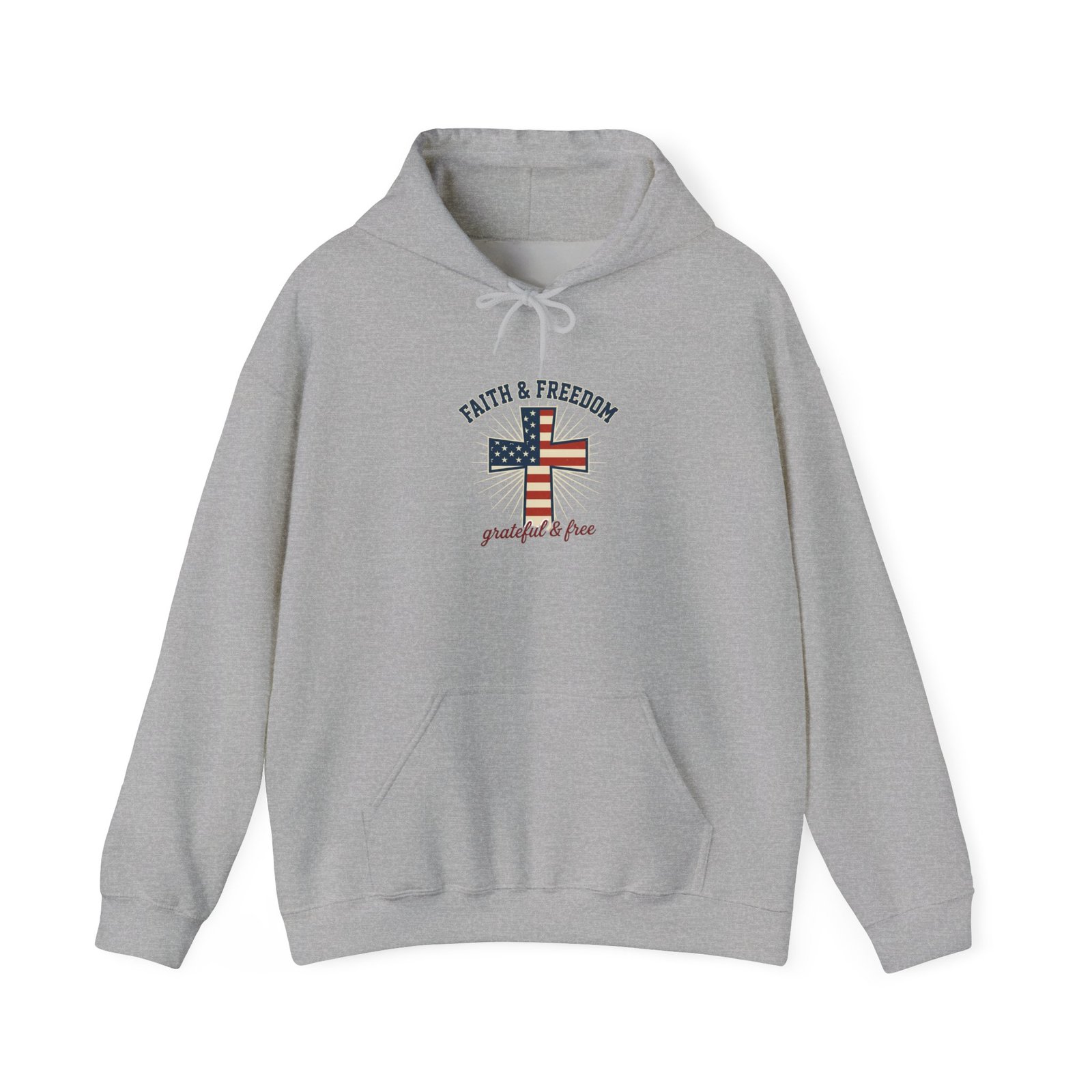 Faith & Freedom Flag Cross Hoodie | patriotic, faith-based, vintage Americana - Image 55