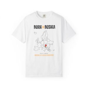 Born in Bosnia T-Shirt — Country Map Graphic Tee