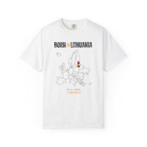 Born in Lithuania T-Shirt — Country Map Graphic Tee