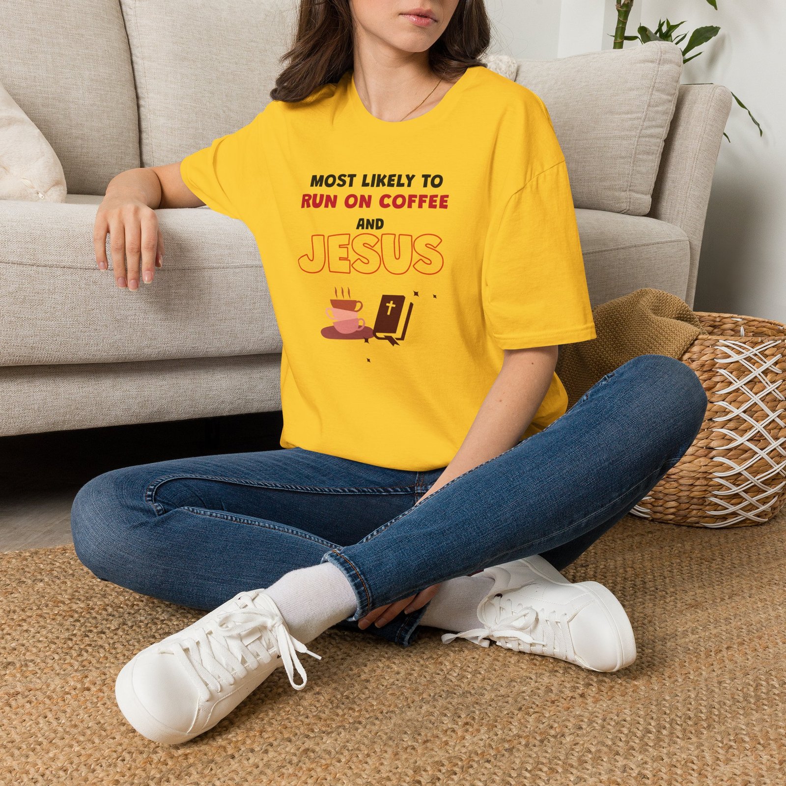 MLT Run on Coffee and Jesus T-Shirt - Image 12