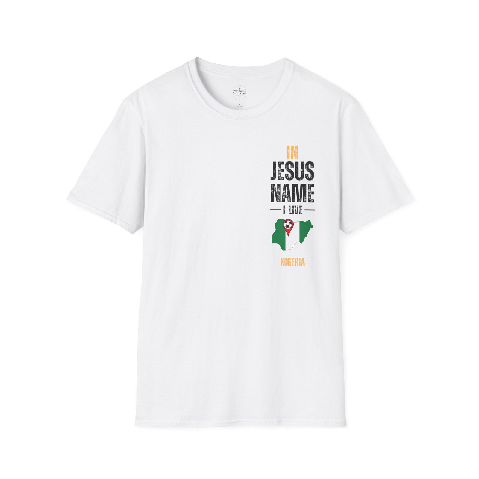 Nigeria Game Day Jesus T-Shirt - Image 3