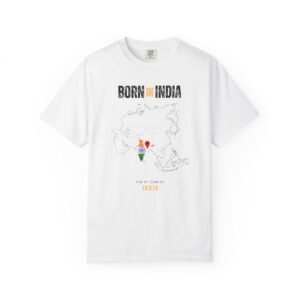Born in India T-Shirt — Country Map Graphic Tee