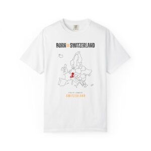 Born in Switzerland T-Shirt — Country Map Graphic Tee