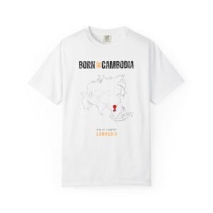 Born in Cambodia T-Shirt — Country Map Graphic Tee