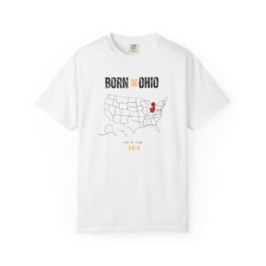 Born in Ohio T-Shirt — State Map Graphic Tee