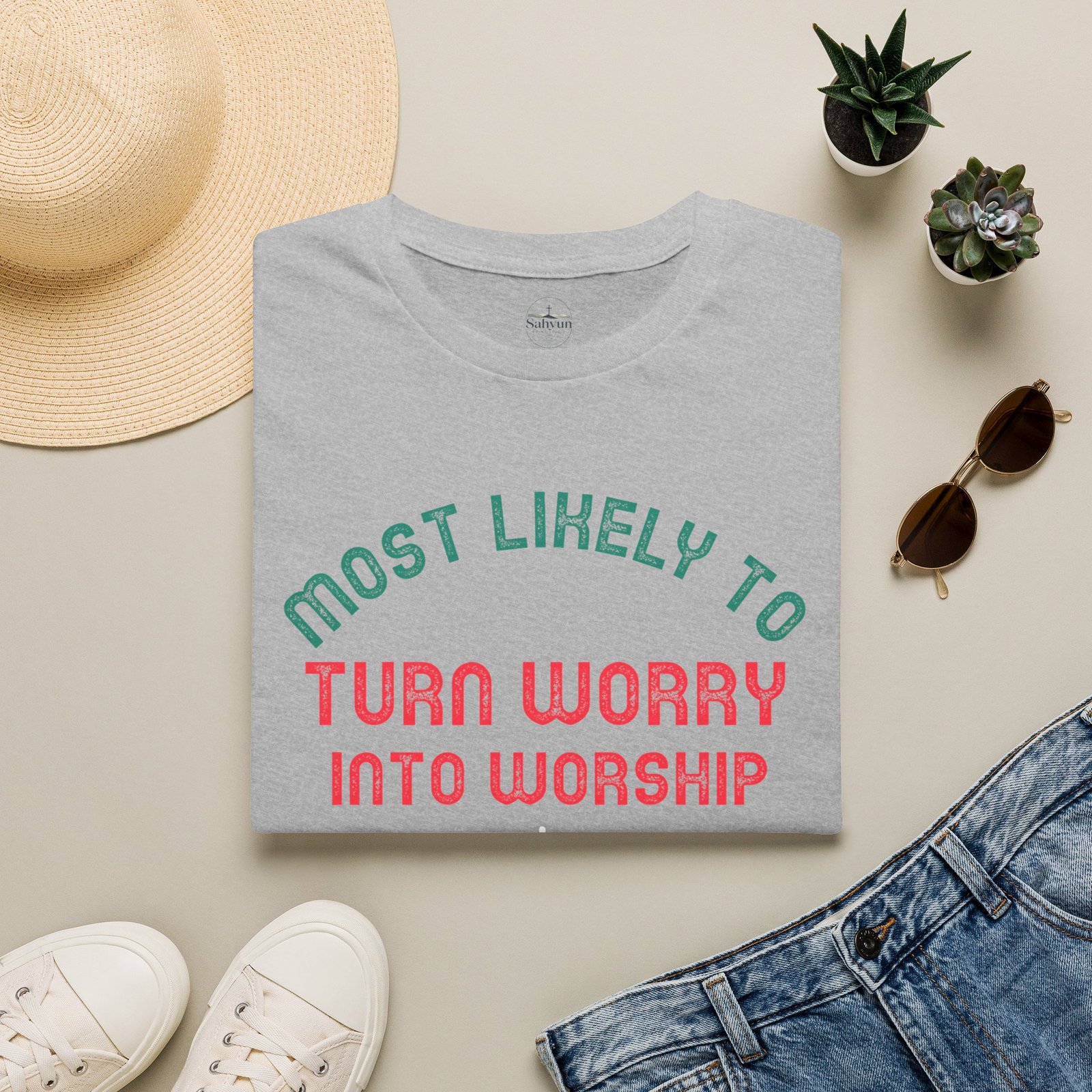 MLT Turn Worry into Worship' T-shirt - Image 5