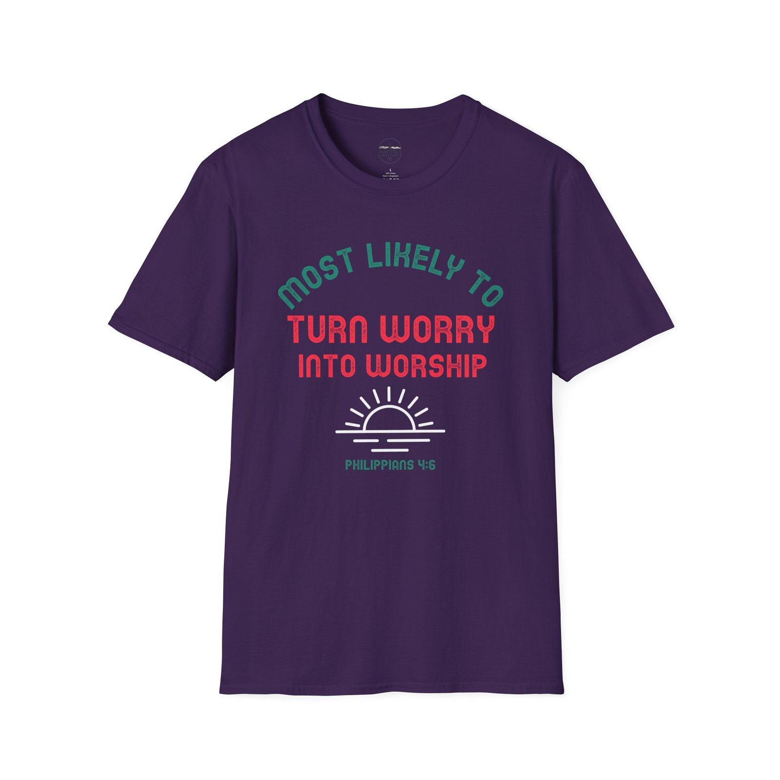MLT Turn Worry into Worship' T-shirt - Image 27