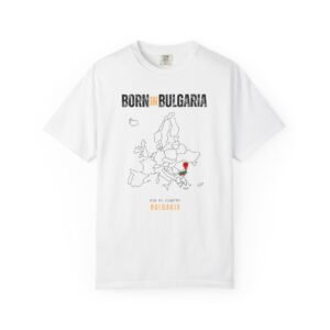 Born in Bulgaria T-Shirt — Country Map Graphic Tee