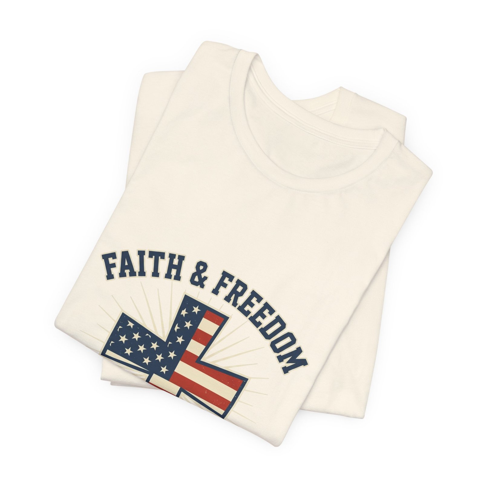 Faith & Freedom Cross Tee | Patriotic, Faith-Based July 4th Vintage Americana - Image 69