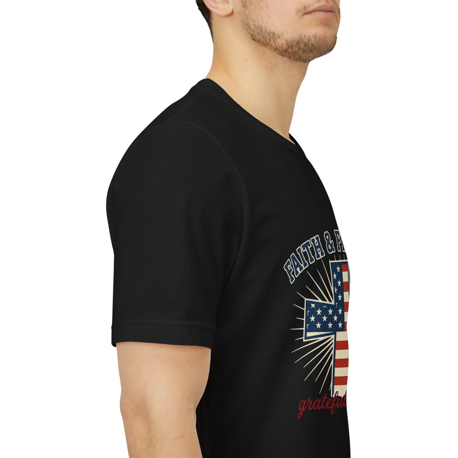 Faith & Freedom Cross Tee | Patriotic, Faith-Based July 4th Vintage Americana - Image 61