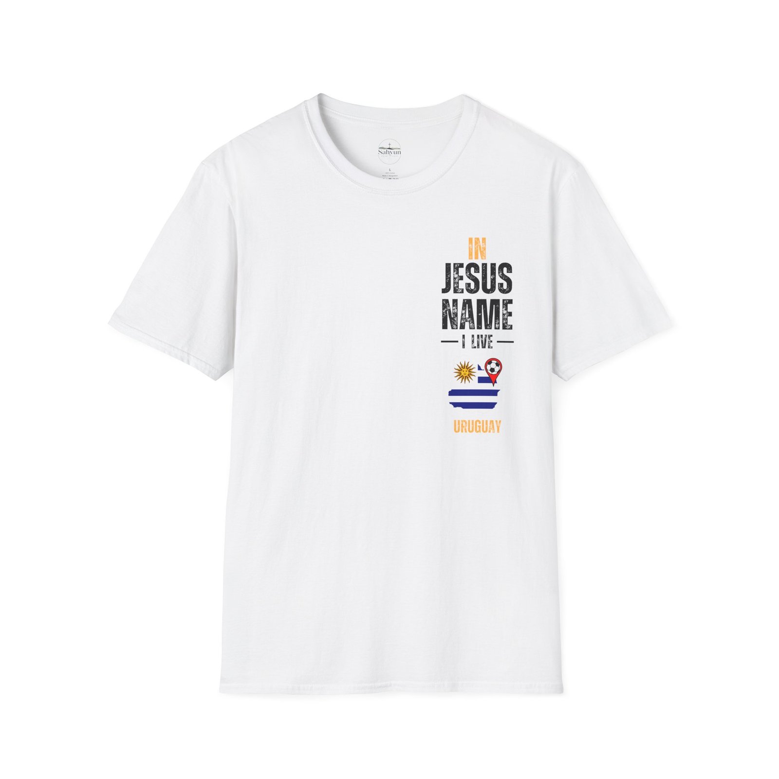 Uruguay Game Day Jesus T-Shirt - Image 3