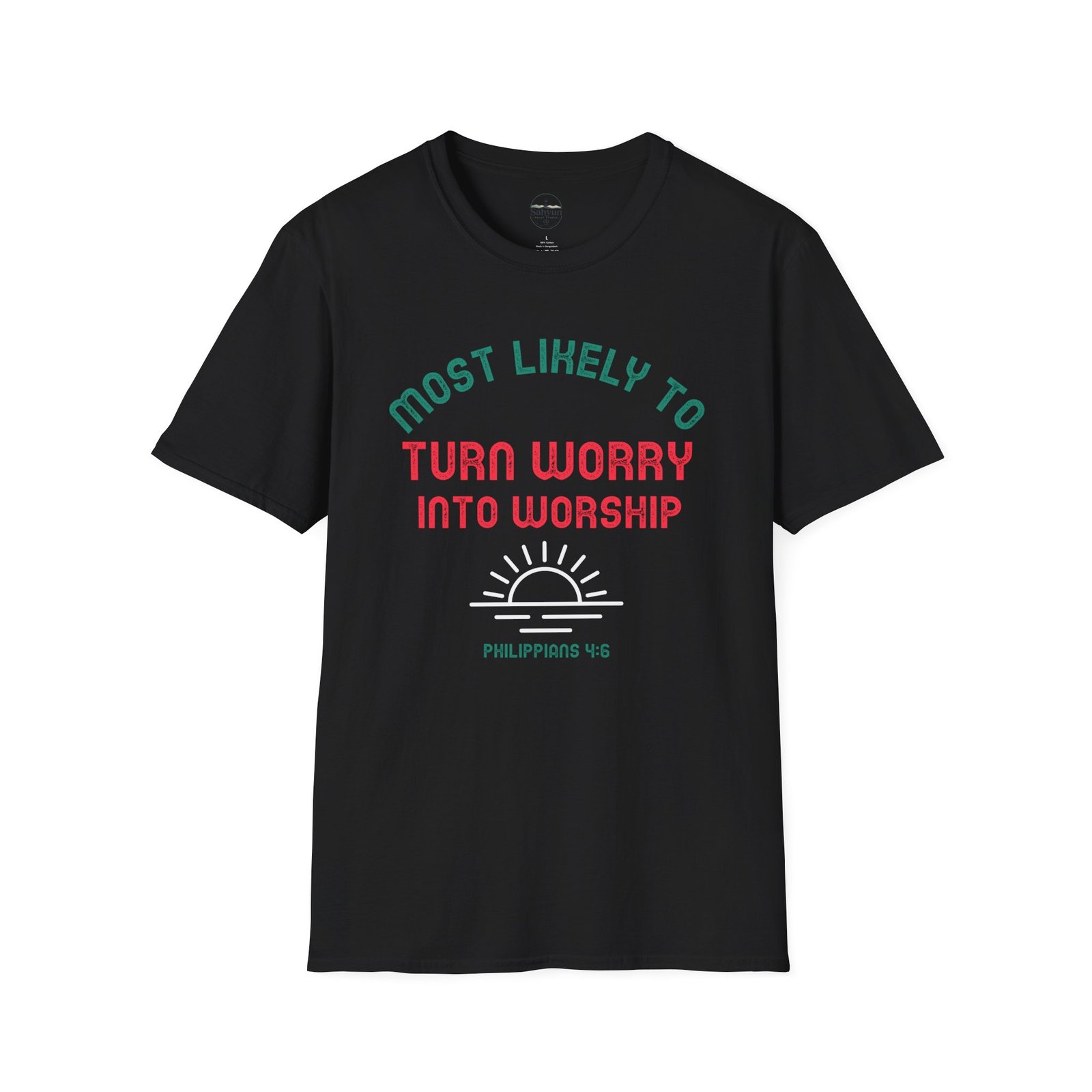 MLT Turn Worry into Worship' T-shirt - Image 3