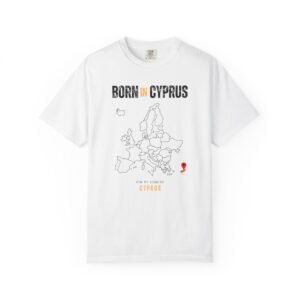 Born in Cyprus T-Shirt — Country Map Graphic Tee