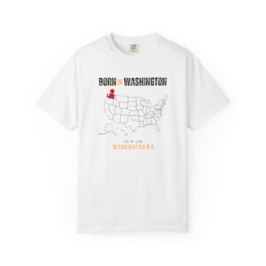 Born in Washington T-Shirt — State Map Graphic Tee