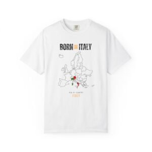 Born in Italy T-Shirt — Country Map Graphic Tee