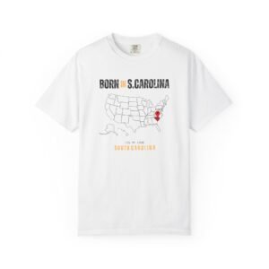 Born in S.Carolina T-Shirt — State Map Graphic Tee