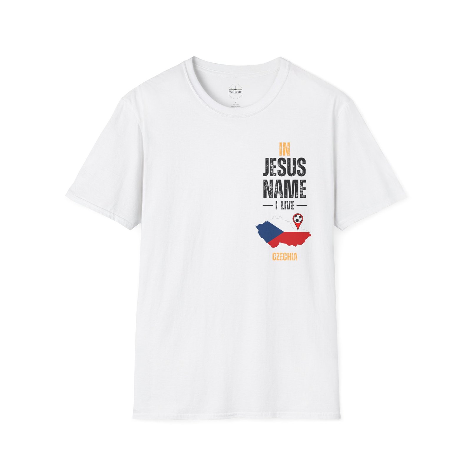 Czech Game Day Jesus T-Shirt - Image 3