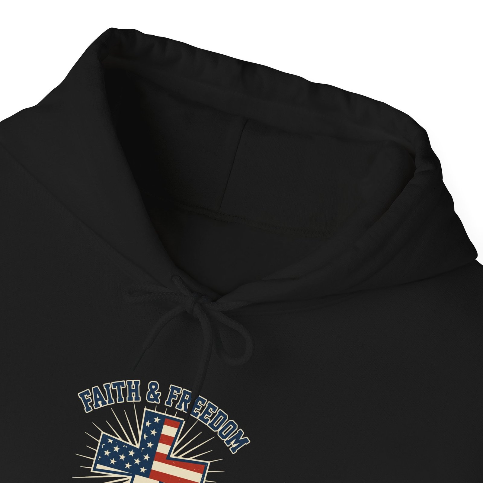 Faith & Freedom Flag Cross Hoodie | patriotic, faith-based, vintage Americana - Image 23
