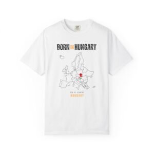 Born in Hungary T-Shirt — Country Map Graphic Tee