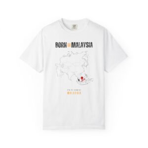 Born in Malaysia T-Shirt — Country Map Graphic Tee