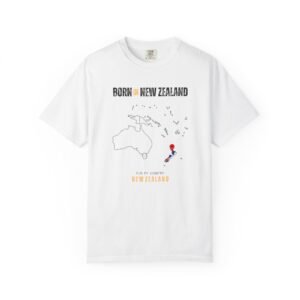 Born in New Zealand Map Graphic Tee