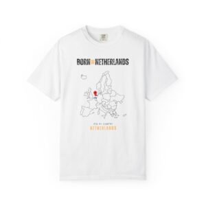 Born in Netherlands T-Shirt — Country Map Graphic Tee