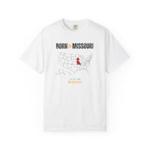 Born in Missouri T-Shirt — State Map Graphic Tee