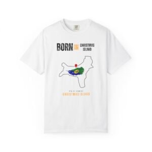 Born in Christmas Island T-Shirt — Country Map Graphic Tee
