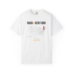 Born in New York T-Shirt — State Map Graphic Tee