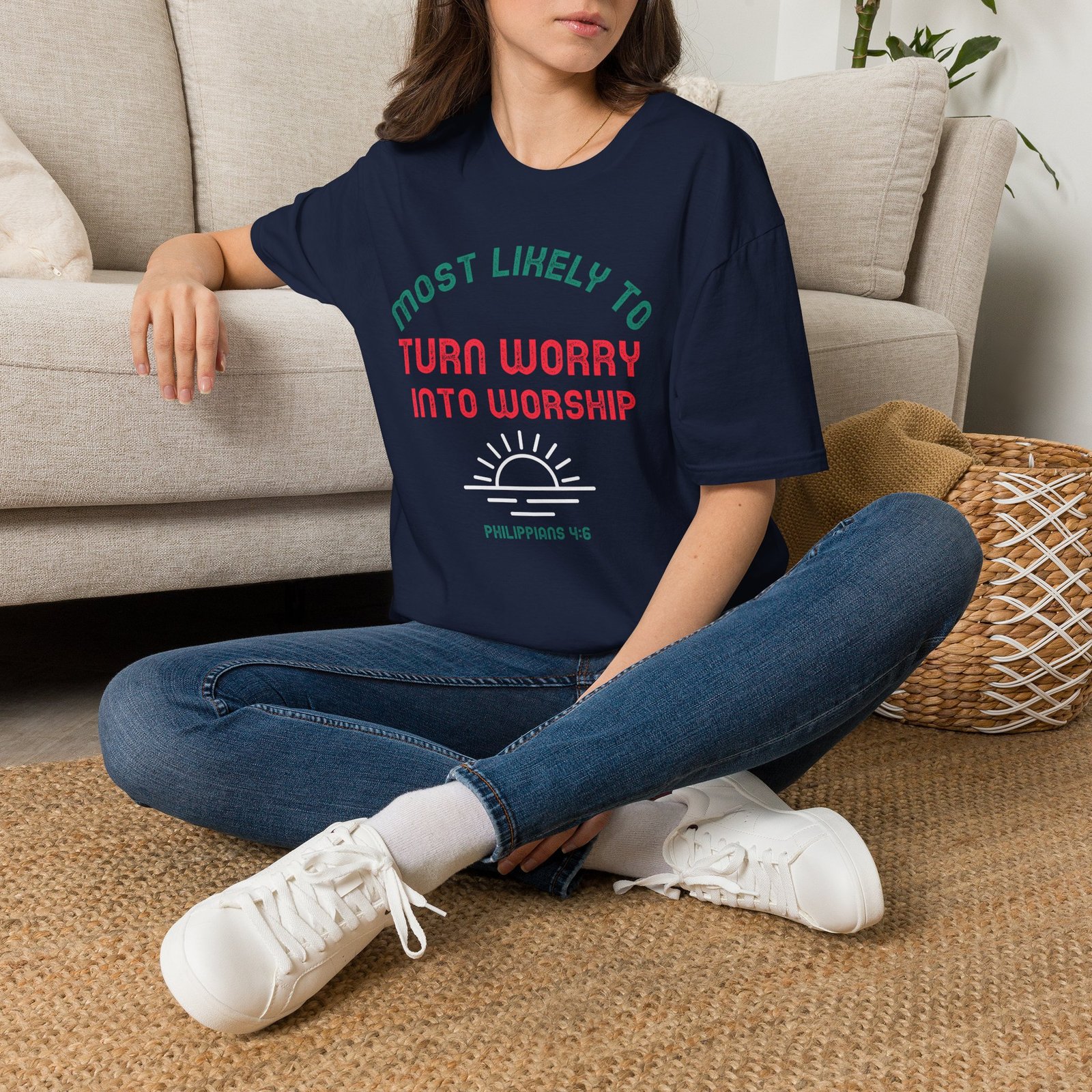 MLT Turn Worry into Worship' T-shirt - Image 22