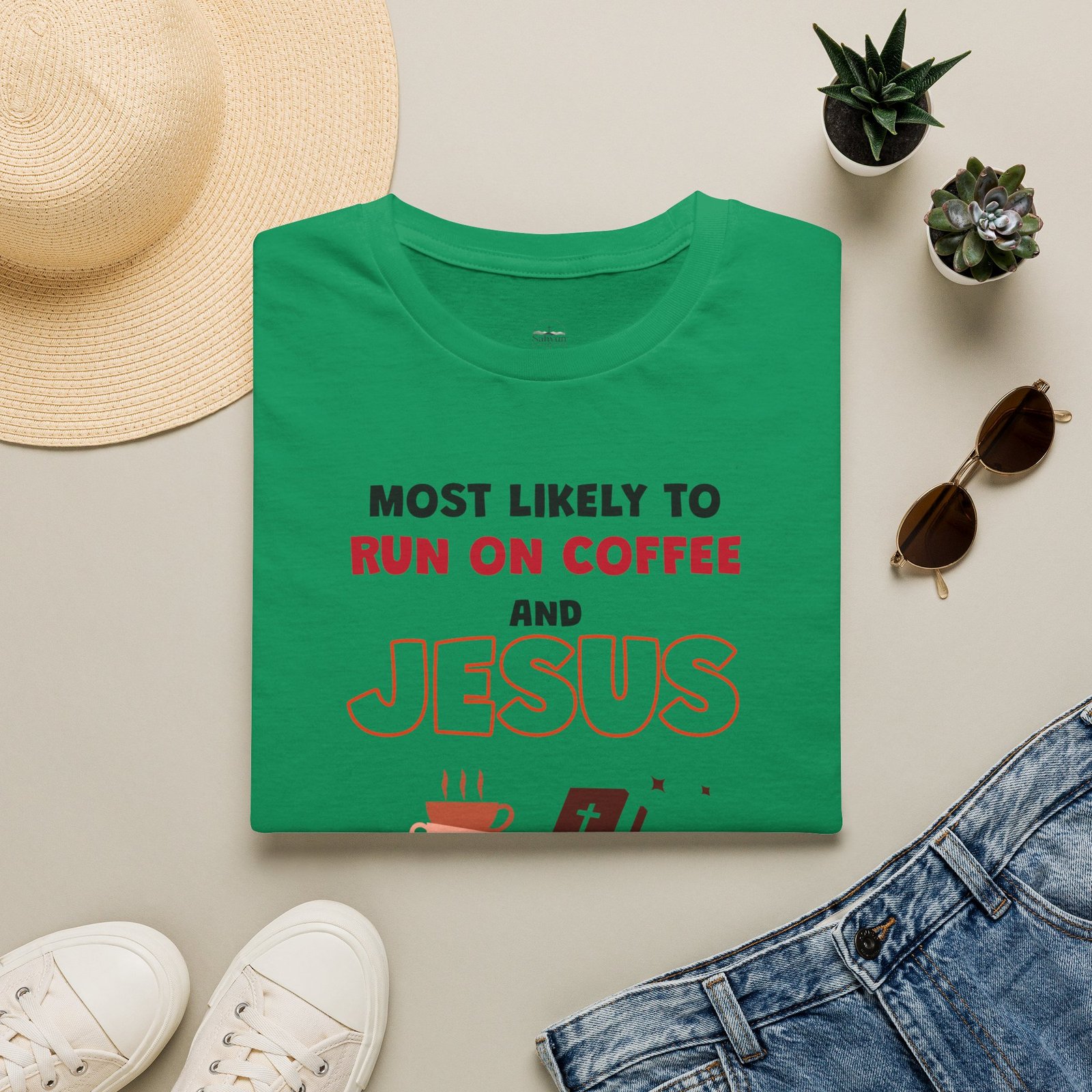 MLT Run on Coffee and Jesus T-Shirt - Image 16