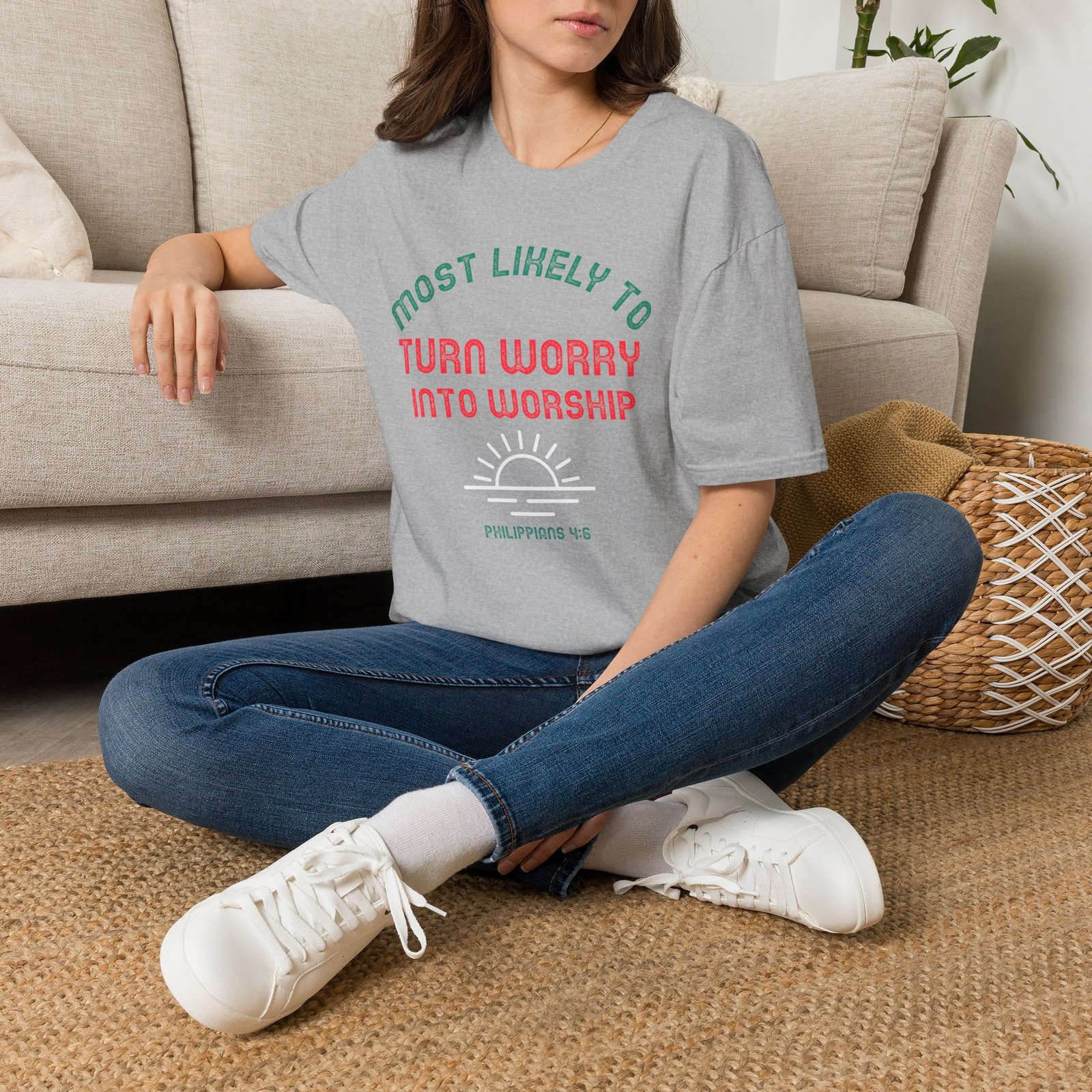 MLT Turn Worry into Worship' T-shirt - Image 6