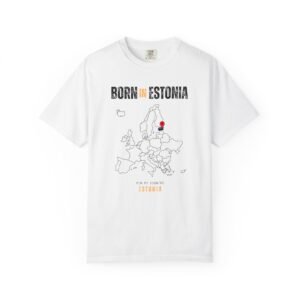 Born in Estonia T-Shirt — Country Map Graphic Tee