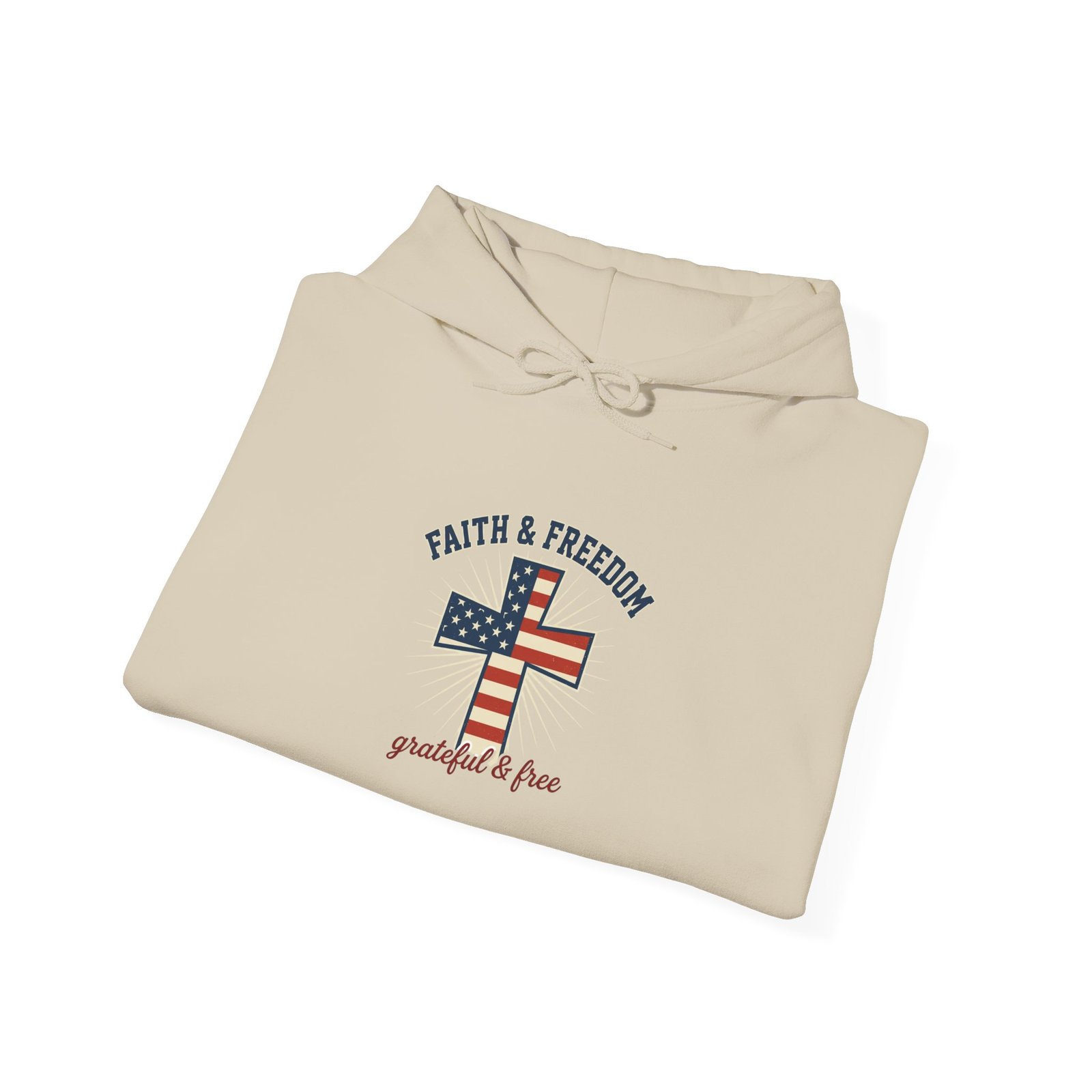 Faith & Freedom Flag Cross Hoodie | patriotic, faith-based, vintage Americana - Image 40