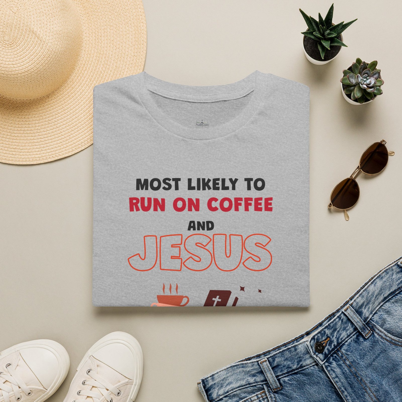 MLT Run on Coffee and Jesus T-Shirt - Image 6