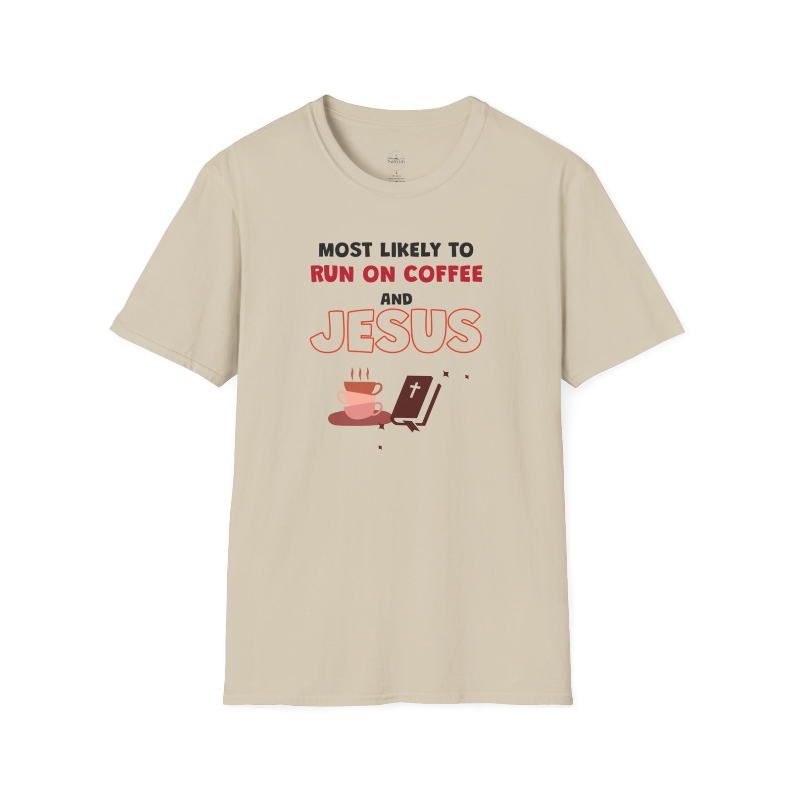 MLT Run on Coffee and Jesus T-Shirt - Image 3