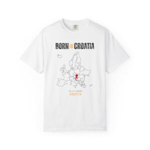 Born in Croatia T-Shirt — Country Map Graphic Tee