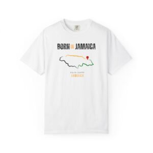 Born in Jamaica T-Shirt — Country Map Graphic Tee