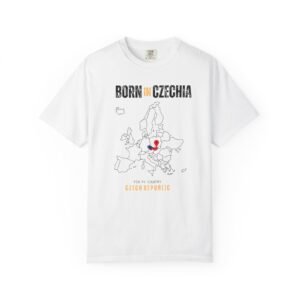 Born in Czechia T-Shirt — Country Map Graphic Tee