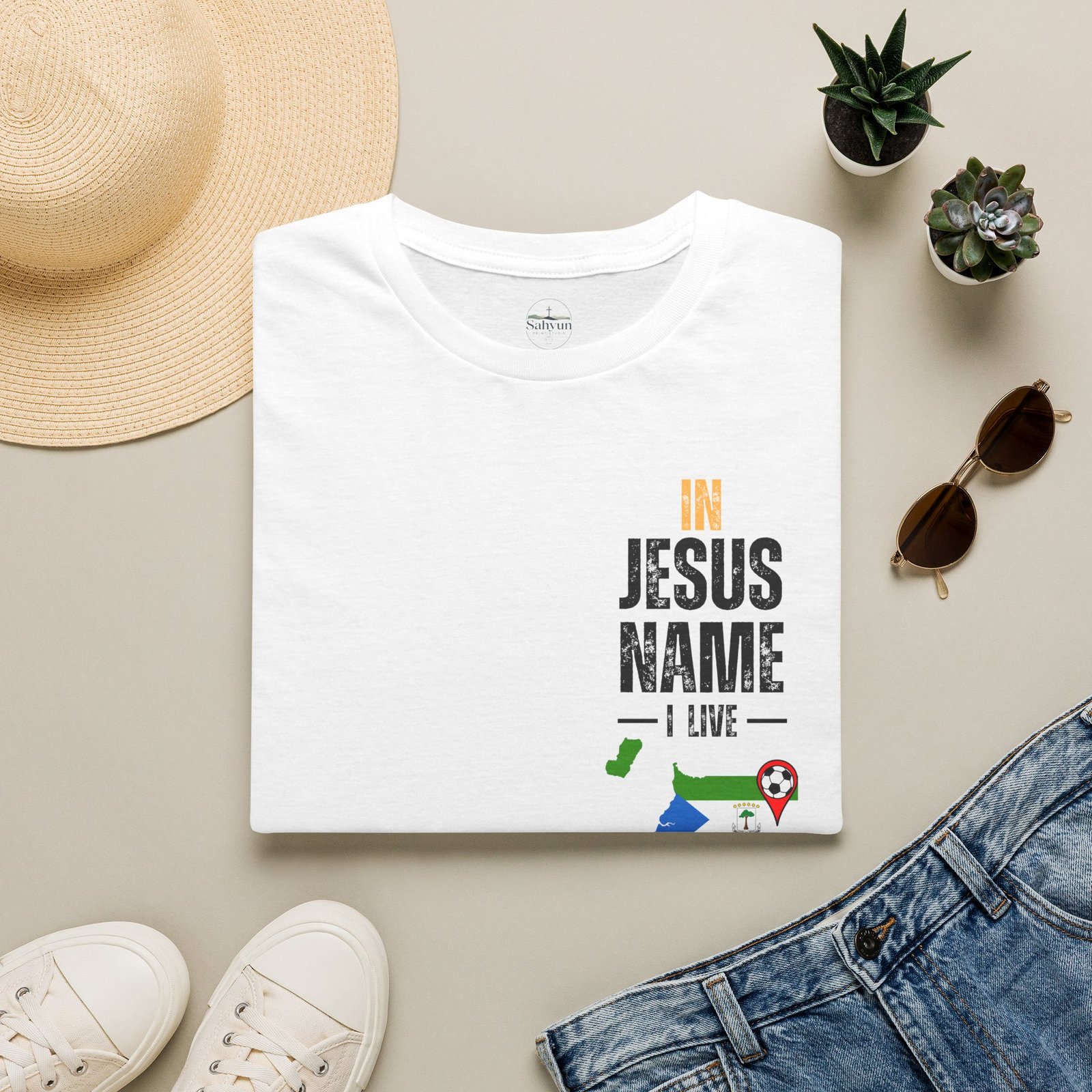 Equatorial Guinea Game Day Jesus T-Shirt