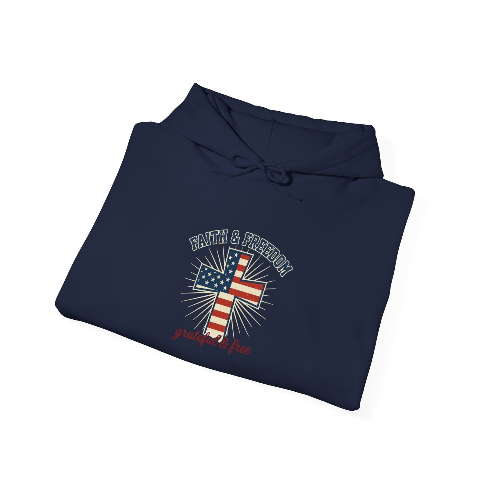 Faith & Freedom Flag Cross Hoodie | patriotic, faith-based, vintage Americana - Image 76