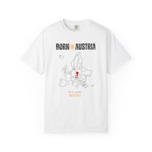 Born in Austria T-Shirt — Country Map Graphic Tee